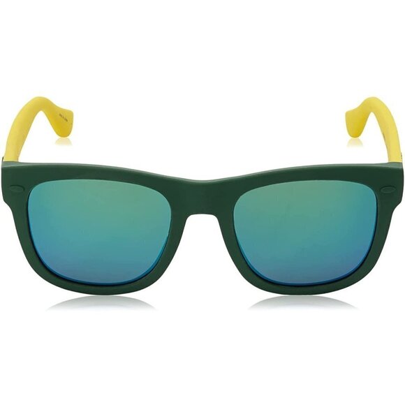 NWOT Havaianas green frame, yellow temples & green mirrored lens sunglasses - Picture 2 of 10